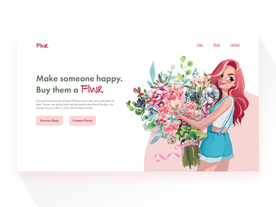 FLRW - Flower shop landing page