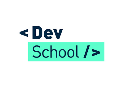 DevSchool Logo design developer logo design mobile school ui