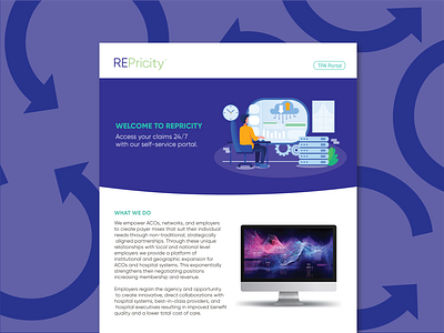 Repricity TPA Website Concept branding design web