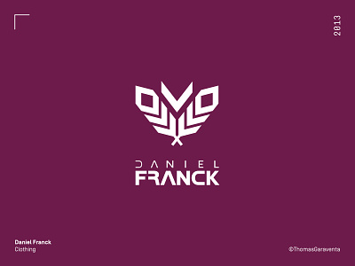 Daniel Franck logo branding design flat graphic design icon logo logo design mark symbol vector wild
