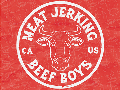 Meat Jerking Beef Boys design illustration logo typography vector