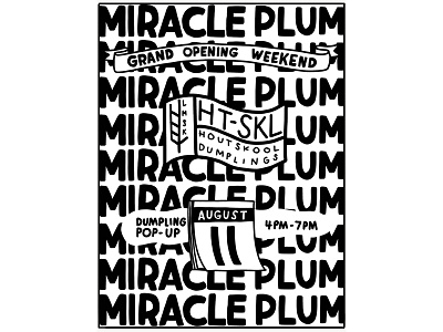 Miracle Plum Opening Weekend branding design draw handlettering illustration logo typography