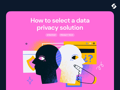 Privacy Tech Illustration landing page design