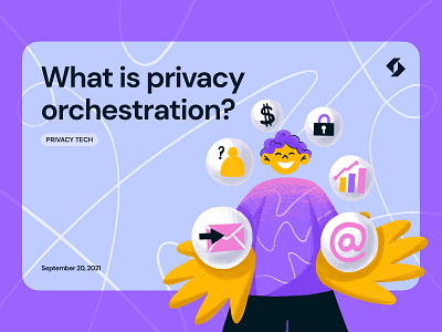 Privacy Illustration — Ketch landing page design