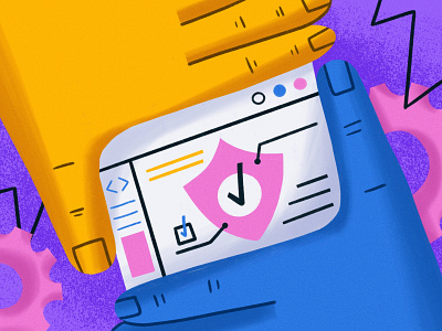 Privacy Illustration — Ketch landing page design