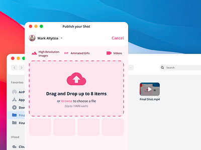 Dribbble Crossplatform Application