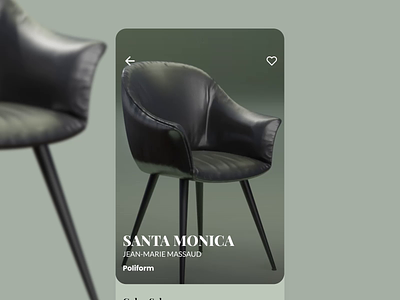 Furniture Store Product Page aftereffects animation armchair blender design figma furniture furniture app interaction interaction animation interior design product page product presentation store ui