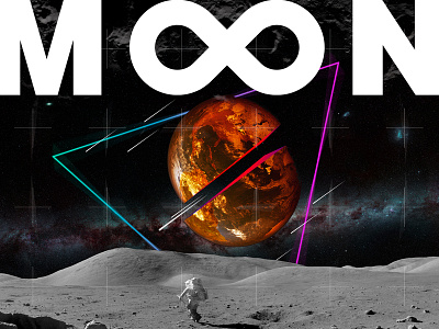 MOON art design digitalart epic galaxy inspiration manipulation moon moon phases photomanipulation poster scifi space space art stars surreal