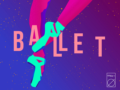 Ballet adobe art ballet behance dance dancing desingspiration digital art flat girl girl illustration gradient graphic deisgn illustrator inspiration noise poster print space vector