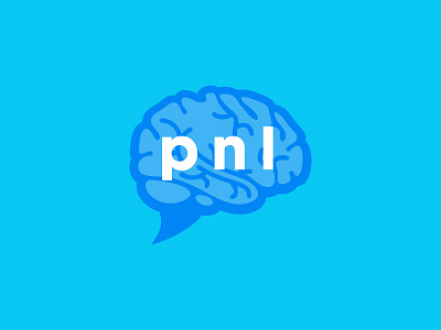 pnl™ adobe blue brain brain logo brand branding color communication flat icon identity illustrator logo logocollection logodesign logofolio logotype symbol