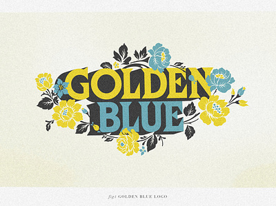 Golden Blue Logo design logo vector