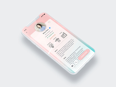 iPhone X Profile Page app dailyui design illustration ui ux