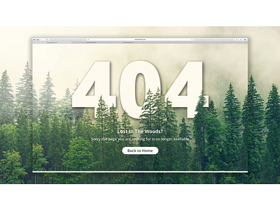 Desktop 404 Page Mockup Scene dailyui design illustration minimal ui ux web website