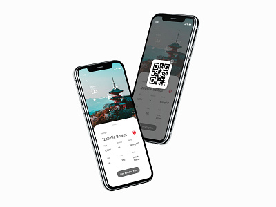 iPhone X Boarding Pass app boardingpass dailyui design illustration minimal sketch ui ux