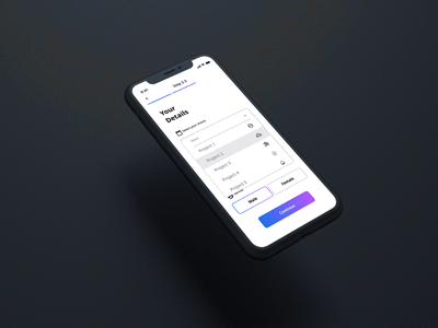 iPhone X Dropdown app dailyui design dropdown menu illustration minimal sketch ui ux