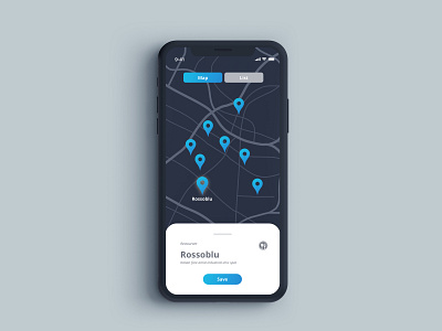 Iphone X Map app dailyui design illustration map minimal sketch ui ux