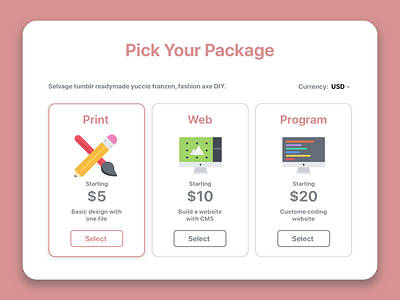 Desktop Pricing app dailyui design illustration minimal pricing sketch ui ux web website