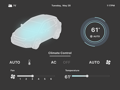 Car Interface app car dailyui dashboard design illustration minimal sketch ui ux