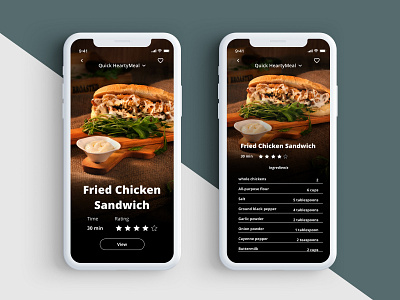 iPhone X Recipe app dailyui design illustration minimal recipe app sketch ui ux