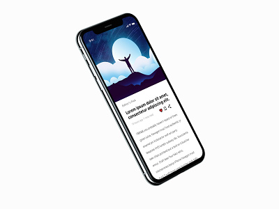 iPhone X Favorite app dailyui design favorite illustration minimal sketch ui ux