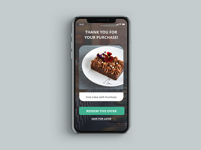 iPhone X Redeem Coupon app dailyui dashboard design illustration minimal redeem coupon sketch ui ux