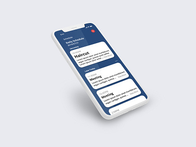 iPhone X Schedule app dailyui dashboard design illustration minimal sketch ui ux