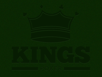 Kings Poker cards crown felt green kings logo poker spade suits