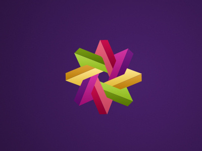 Complex colorful complex elmasry logo shape