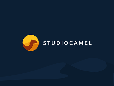 Studio Camel agency camel desert egypt illustration logo studio yellow