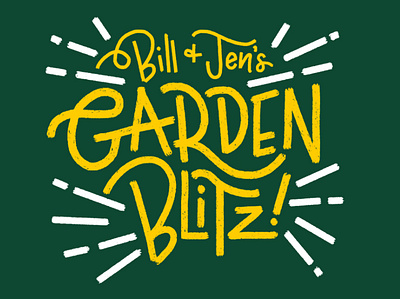 Garden Blitz typography