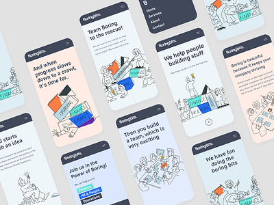 Boringbits Mobile Explorations 👋