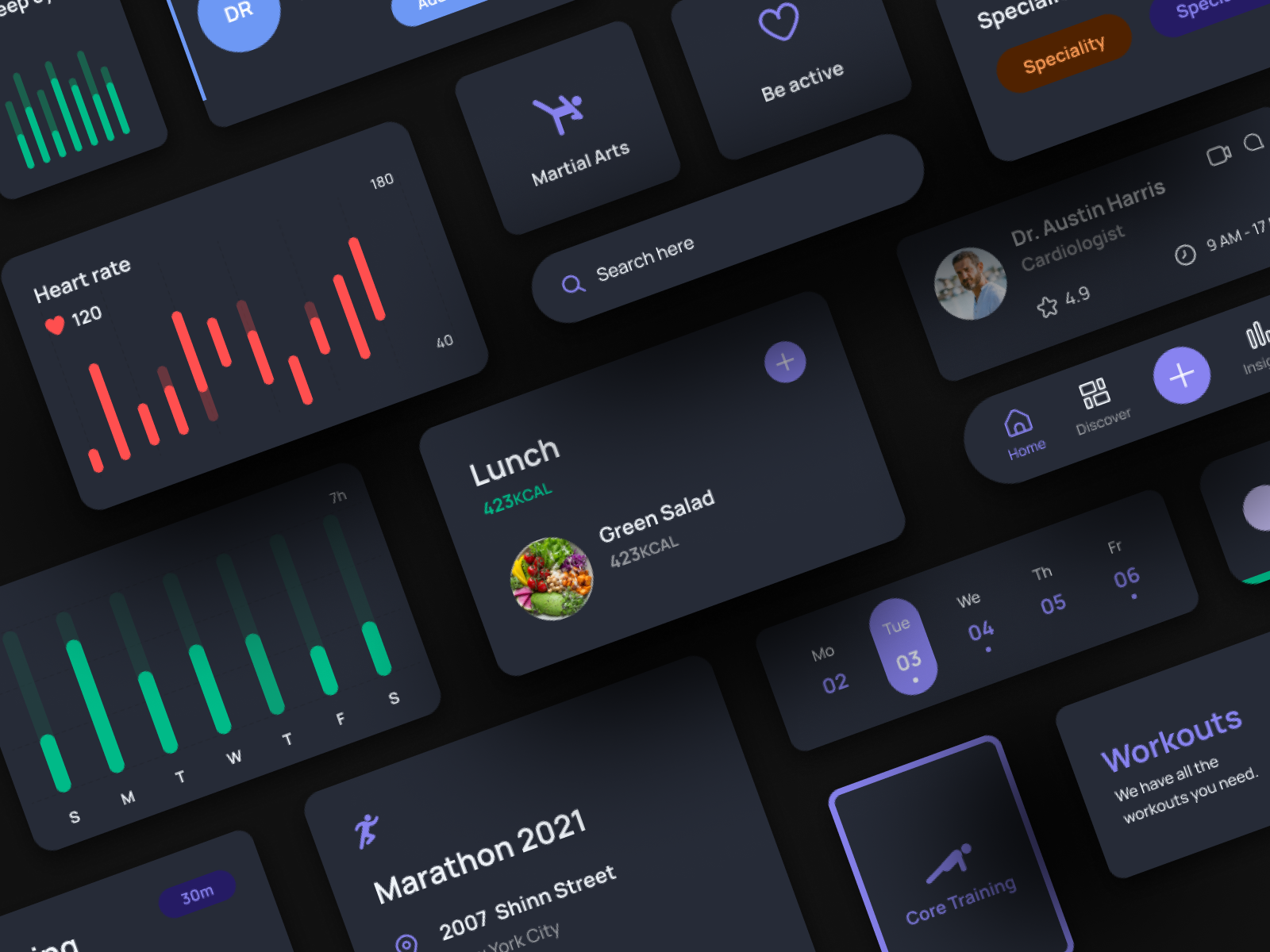 Health UI Kit - Out Now by Pedro Gil 👋 on Dribbble