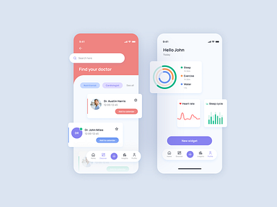 Health UI Kit - Grab your copy by Pedro Gil 👋 on Dribbble