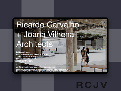 RCJV Architects architecture brutalism design graphicdesign minimal minimalism minimalismo webdesign