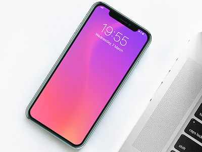 Wallpaper Series apple background free freebie holographic iphone wallpaper x