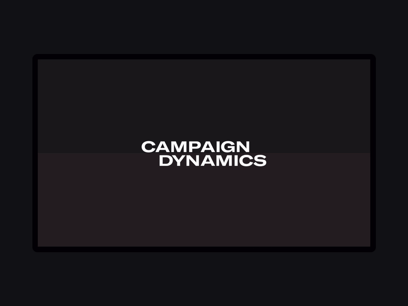 Campaign Dynamics 🤘 black brand branding color consumer design experience free icon illustration logo type typography