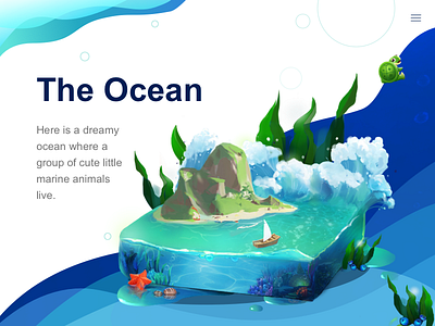 The Ocean ui 插图 设计