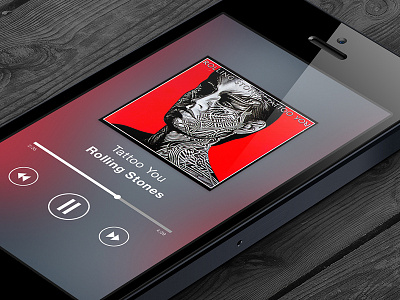 music ui app ios iphone music player ui