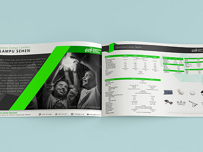 Product LED Layout book light Green catalogue catalogue design design illustrator cc photoshop