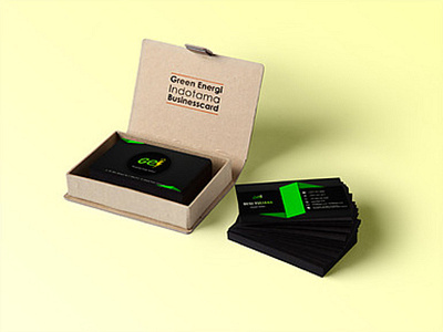 Green abstract business card modern branding bussiness card card design idcard illustrator cc photoshop
