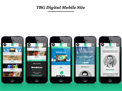 Tbg Digital Mobile agency colour design fresh green juicy mobile