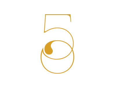 50 50 anniversary gold logo