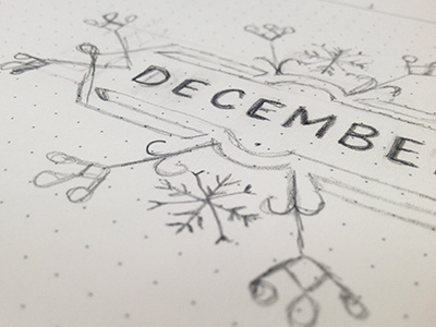 December art december line snowflake