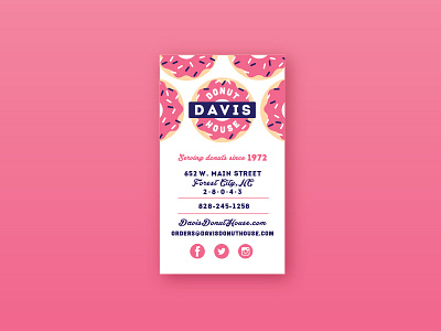 Donut Shop Business Card