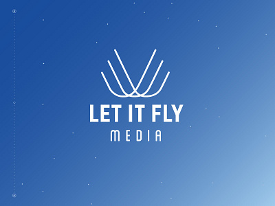 Let It Fly Logo branding drones fly journalism logo logomark storytelling wings