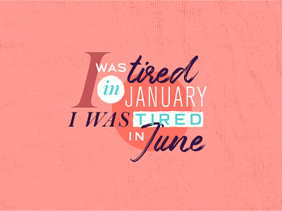 Tired design font variation fonts living coral pantone color of the year type art typography