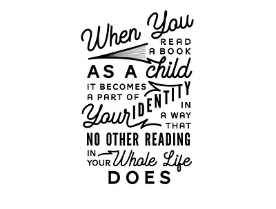 Childhood Reading childhood childrens book design flourishes reading type typography