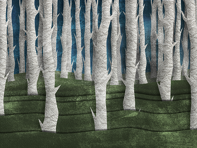 Paper forest art concept art digital drawing illustration paper photoshop textures