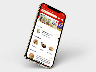 Ordering Fast Food App adobexd app branding dailyui design figma minimal ui uidesign userexperience userinterface ux uxdesign