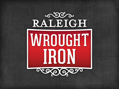 Raleigh Wrought Iron Logo iron logo metal raleigh